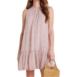 Anthropologie Pink Textured Mini Dress